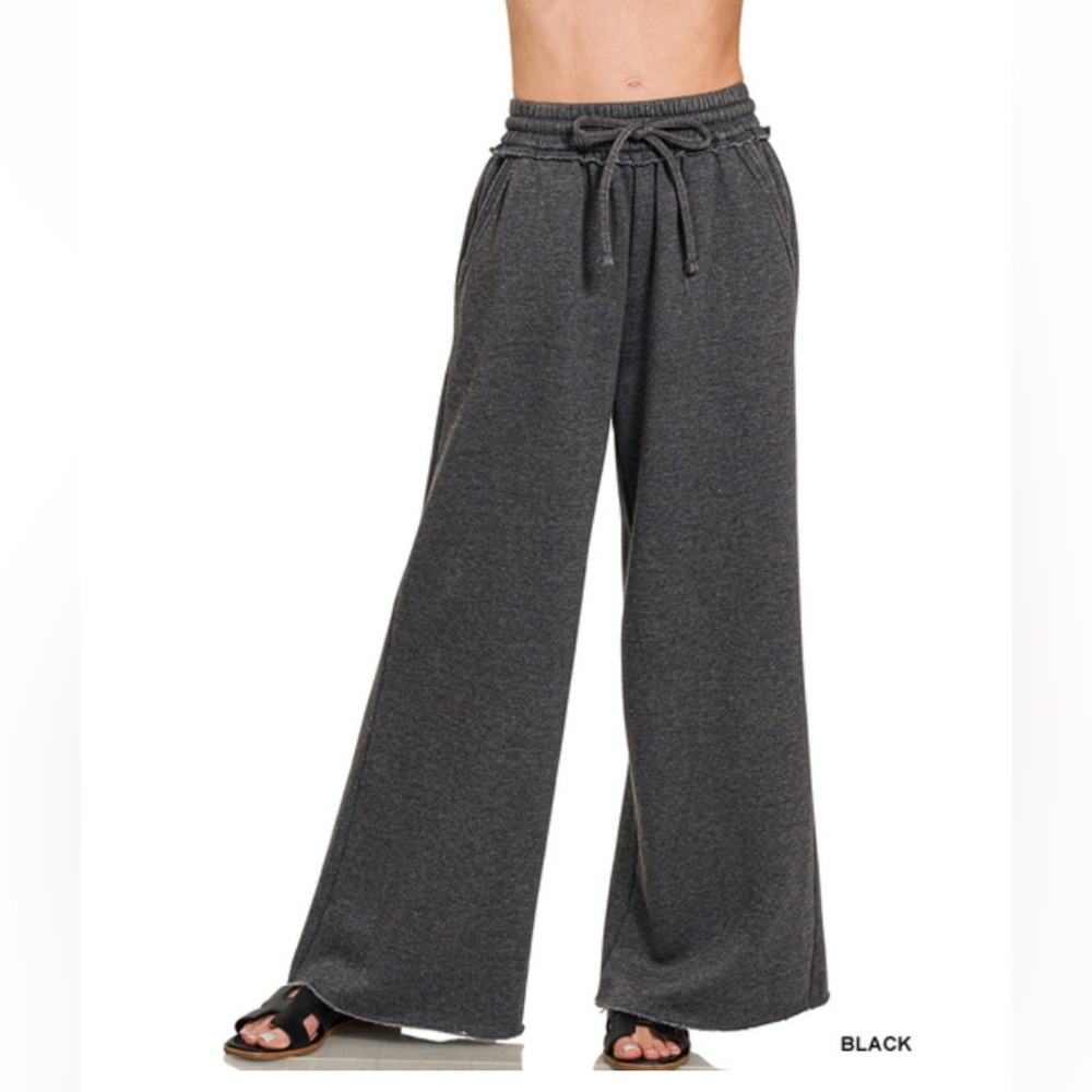Zenana Outfitters Black Wide-Leg Pants